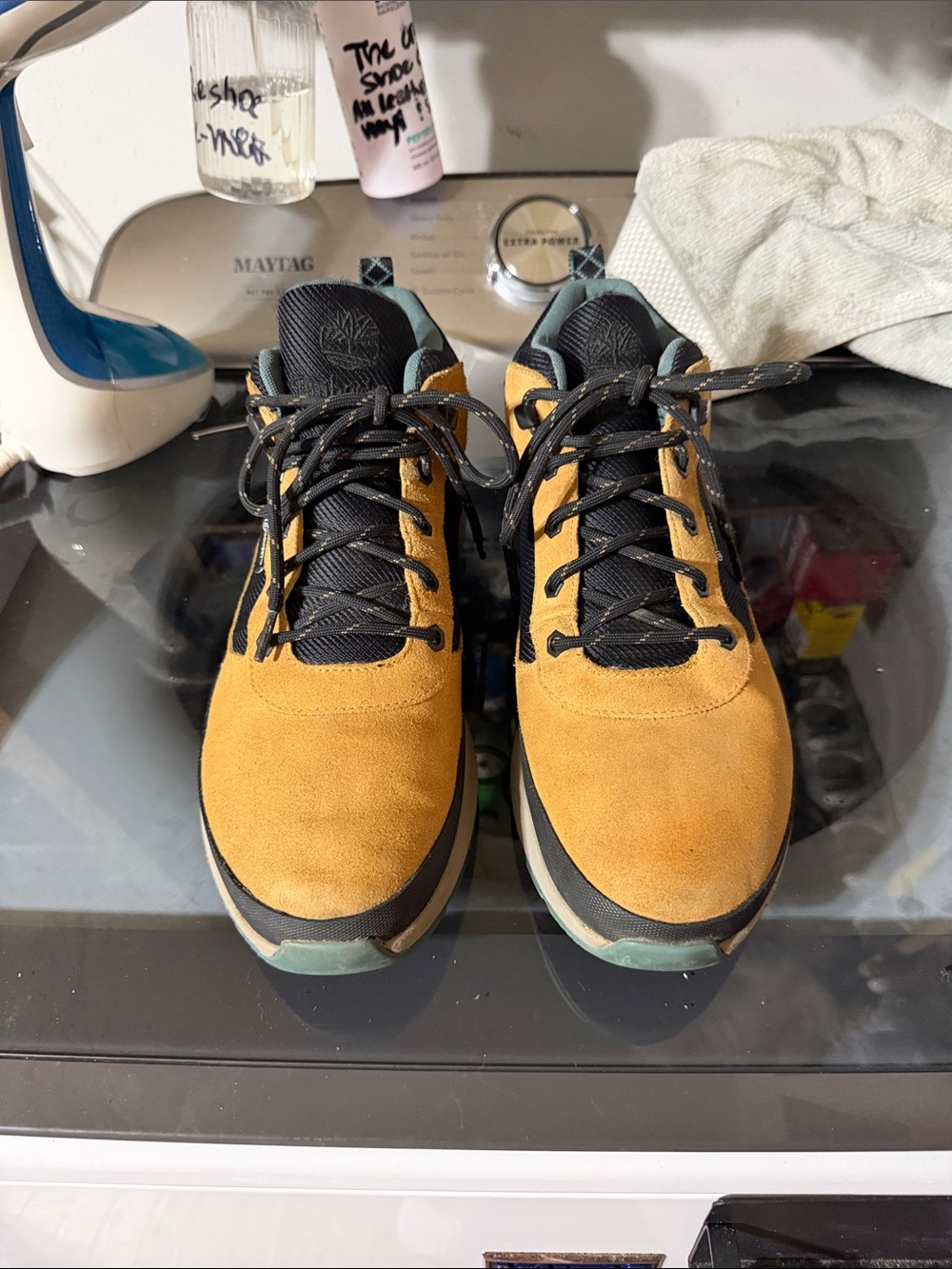Timberland Field Trekker Low WP Men’s 11.5 Wheat Suede Hiking Shoes A2DUY